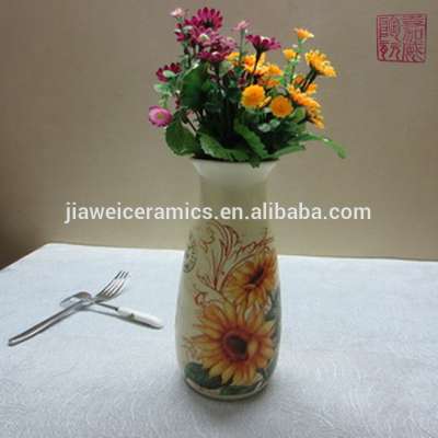 custom wholesale CERAMIC small flower vases Sunflower Vase for home decoration